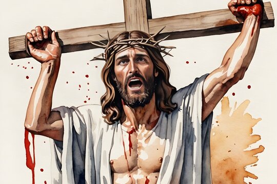 jesus christ with cross