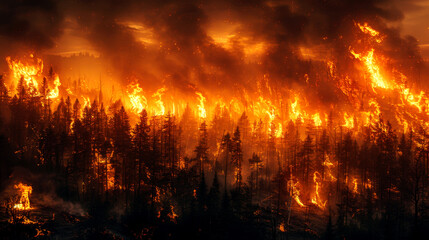 Wildfire nightmare: the terrifying reality of a forest fire