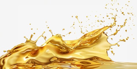 golden oil splash background