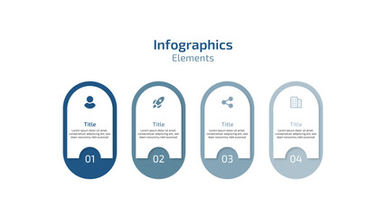 Multiple steps infographic templates for business, flowchart etc	