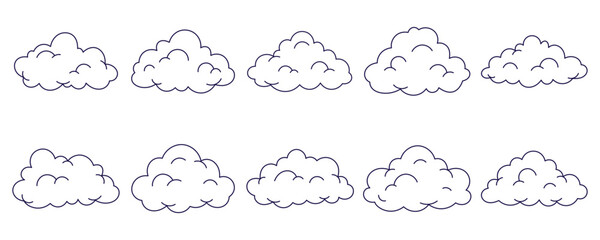 Fototapeta premium Cloud Outline