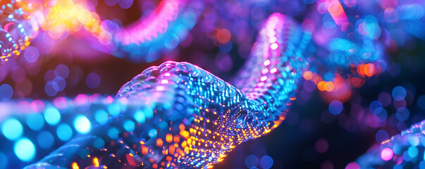 Fototapeta premium Blockchain network technology background