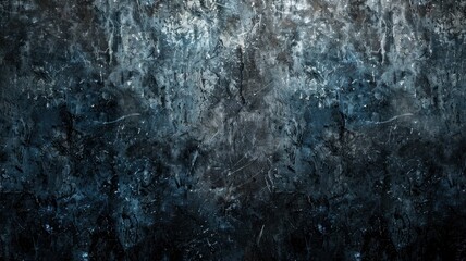 Beautiful grunge black background. Panoramic abstract decorative dark background. Wide angle rough stylish mystic texture wallpaper with copy space for design - generative ai