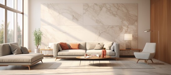 Utilizing Beige Marble Texture for Wall and Floor Tile Printing
