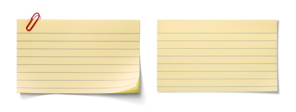 罫線のある横長のメモ　