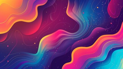 This abstract gradient background modern has geometric shapes and colorful liquid colors, making it ideal for social media, idol posters, cosmetics, and so on. - obrazy, fototapety, plakaty