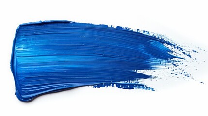 Blue paint brush stroke stain color texture swatch background