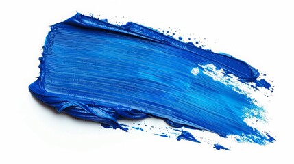 Blue paint brush stroke stain color texture swatch background