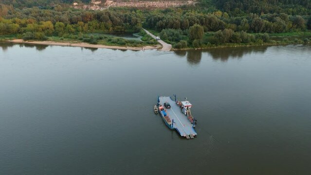Beautiful Prom Janowiec Kazimierz Dolny River Vistula Aerial View Poland