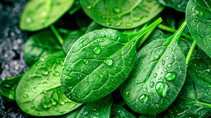 Green Lettuce Leaves - Background