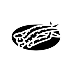 crab legs sea cuisine glyph icon vector. crab legs sea cuisine sign. isolated symbol illustration