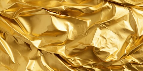 gold foil banner background Aluminum foil background
