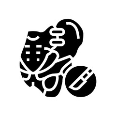 joint fusion surgery glyph icon vector. joint fusion surgery sign. isolated symbol illustration