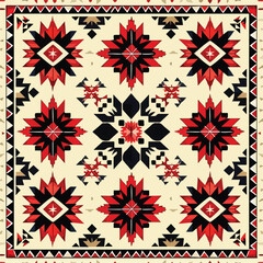 Seamless pattern vector illustration, Native American style or Mexican style and Navajo tribe are popular. Suitable for traditional Indian ornaments, carpets,fabric patterns, tiles, graphics 
