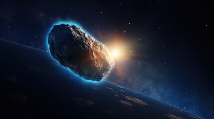 Meteor hits planet Earth Glowing meteorite enters Earth's atmosphere