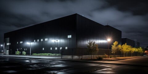 modern architectural design industrial dark building