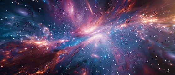 Picture a celestial data center symbolizing unlimited storage and computational possibilities surrounded by endless galaxies