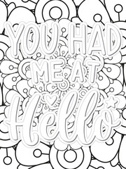 Anti-Valentine's Coloring pages. All these designs are unique Coloring pages for adults and kids. Vector Illustration.