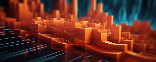 Obraz premium Digital background. Can be used in the description of network abilities, technological processes, digital storages, science, education, etc.