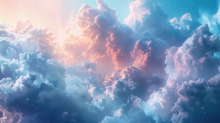 Cloudscape Dreams, Capture the imagination with a dreamscape of clouds, where shapes and forms morph into fantastical scenes, inviting viewers to lose themselves in the ethereal beauty
