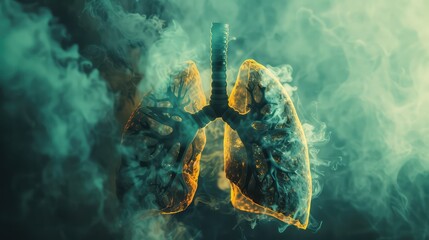 The Silent Threat Within the Lungs: A Detailed Illustration of Pulmonary Challenges and Potential Health Risks