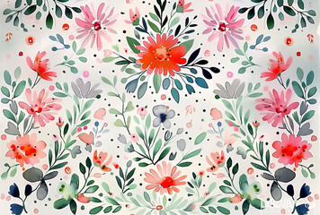 seamless pattern with flowers