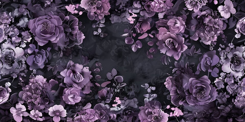 purple flowers background.