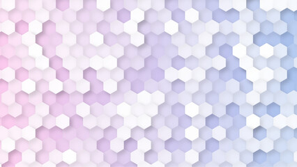 Abstract geometric graphic seamless blue hexagon pattern background