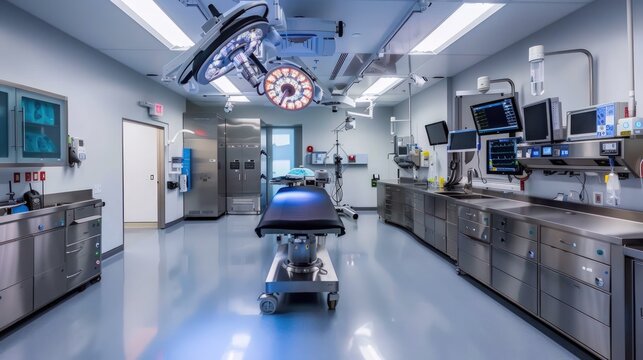 Operating room in hospital. Generate AI image