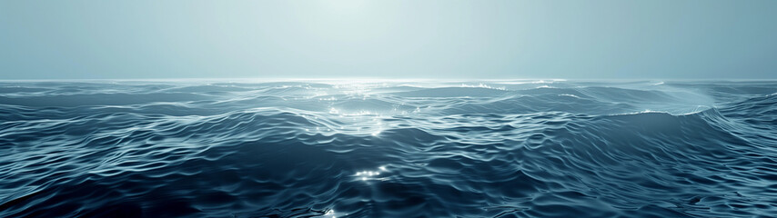 Fototapeta premium Subtle Waves: The Rhythm of the Wide Sea