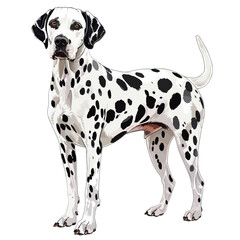 Dalmatian Clipart Clipart isolated on white background