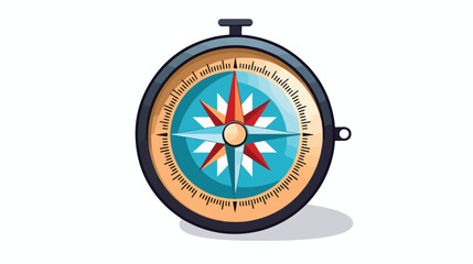 Compass icon. Flat design. flat vector isolated on white
