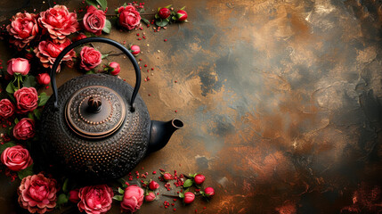 Savor the moment: steam rises from your cup, carrying the inviting scent of tea.