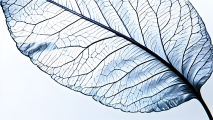 minimalist-close-up-of-leaves-isolated-against-a-pure-white-background-showcasing-the-intricate