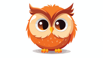 Cute vector owl character. Cute and adore vector Bri