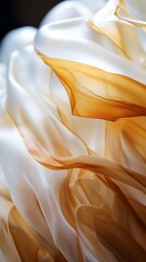 Close-up of white and brown fabric - obrazy, fototapety, plakaty