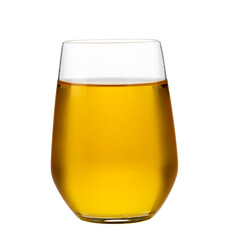 Fresh apple juice isolated on a transparent background