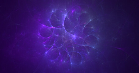 3D manual rendering abstract fractal electromagnetic background. Its not AI Generatd illustration.