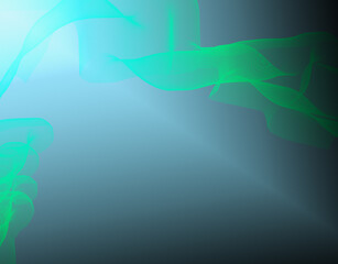 Abstract bule and green curve line background