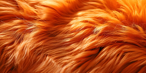 A close up of a textured orange fur texture background, The texture of this orange fur is from the collection.

 - obrazy, fototapety, plakaty