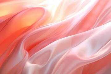 Obraz premium Pink fabric with wave pattern