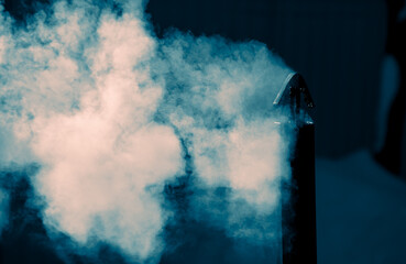 Smoke from a chimney as an abstract background