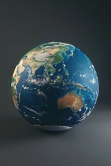 Globe of earth with Australia and Asia on it
