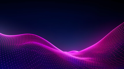 Abstract digital wave technology background