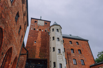 Fototapeta na wymiar Medieval castle of the Pomeranian Princes in Darlowo, Poland.