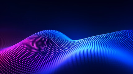 Abstract digital wave technology background