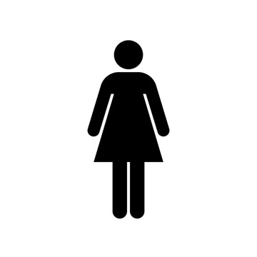 recommend clip art: female sign symbol vector for toilet, restroom, and public places	