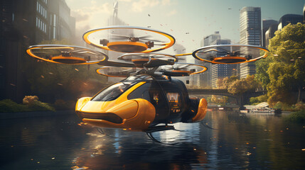 Floating taxi drones