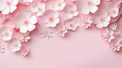 Fototapeta na wymiar Floral beautiful pastel pink background