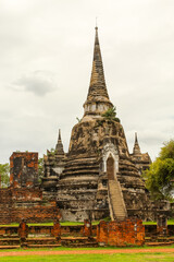 Fototapeta premium Wat Phra Si Sanphet temple is one of the famous temple in Ayutthaya, Thailand
